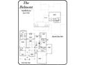 Detailed floor plan showcases layout of The Belmont model with room dimensions at 137 Crestview Ln # 16, Troutman, NC 28166
