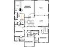 Second level floor plan with a primary suite, loft, three additional bedrooms, and a laundry room at 15012 Brownleigh Ln # 30, Huntersville, NC 28078