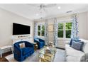 Inviting living room with plenty of natural light and a flat screen television at 106 N Laurel Ave # 118, Charlotte, NC 28207