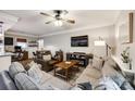 Spacious living room featuring an entertainment area, comfortable seating, and modern decor at 2984 Starnes Dr, Rock Hill, SC 29730