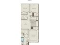 Second-floor plan featuring owner's suite, two additional bedrooms, loft, and laundry room at 14024 Penbury Ln # 330, Charlotte, NC 28278