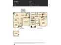 Detailed floor plan showcasing the layout of this four bedroom, 3.5 bath home at 3823 Horsham St, Indian Land, SC 29707