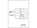 Upper-level floor plan featuring primary bedroom, three additional bedrooms, and bathrooms at 61 38Th Nw Ave, Hickory, NC 28601