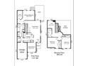 Detailed floor plan showcasing the home's layout, including bedrooms, kitchen, living spaces, and outdoor deck at 2545 Chasewater Dr, Fort Mill, SC 29707