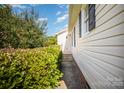 Well-maintained home exterior with neat landscaping and a pathway leading to the entrance at 3427 Wonderland Dr, Matthews, NC 28104