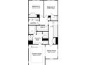 Detailed floor plan showcases owner's suite, owner's bath, 3 bedrooms, bath 2, laundry room, and sitting room at 3103 Middle St # 92, Charlotte, NC 28278