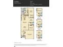Floor plan featuring a two-car garage, flex room, designer kitchen, and covered patio at 245 Runner Stone Ln, Fort Mill, SC 29715