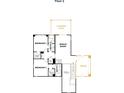 Second floor plan features a bonus room, three bedrooms and covered deck at 328 Linda Carol Ln, Tega Cay, SC 29708