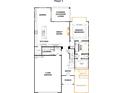First floor plan featuring open kitchen, great room, primary bedroom, and two-car garage at 328 Linda Carol Ln, Tega Cay, SC 29708
