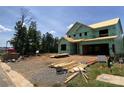 New home under construction showing the framing, sheathing, and initial stages of development at 6140 Balham Ct # Ken0059, Charlotte, NC 28215