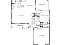 Detailed floor plan showcasing the layout of the first floor with kitchen, living room, and Primary bedroom at 2084 Fordhill St, Rock Hill, SC 29732
