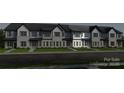View of new construction townhomes showing off the contemporary exterior design, neutral palette, and symmetrical windows at 3132 Beacon Heights Rd, Indian Land, SC 29707