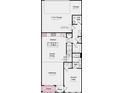 Detailed floor plan showcasing the layout with kitchen, dining, living areas, garage, and multiple bedrooms and bathrooms at 3136 Beacon Heights Rd, Indian Land, SC 29707