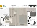 Modern bathroom design showcasing dark fixtures, patterned backsplash, and neutral color palette at 4461 Family Trail Dr, Indian Land, SC 29707