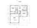 Open-concept layout showcases the first floor, including a spacious living room, kitchen, and owner's suite at 1600 Russell Courtney Rd, Monroe, NC 28112