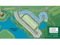 Community plat map of Griffith Lakes showing lot lines, home footprints, street names and waterfront access at 5337 Mint Harbor Way # 0302, Charlotte, NC 28269