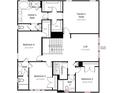 Detailed second-floor floor plan featuring the Owner's Suite, three bedrooms, and a loft area at 4010 Caymen Bay Ct, Tega Cay, SC 29708