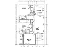 Open floor plan featuring a Gathering room, kitchen, and 3 suites at 1011 Indiana St, Kannapolis, NC 28083