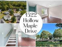 Aerial view of the property showcasing the neighborhood and surrounding area at 1522 Hollow Maple Dr, Charlotte, NC 28216