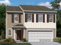 Two-story house with neutral siding and brown accents, attached garage, and landscaping at 2509 Trollinger Dr, Catawba, NC 28609