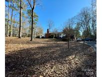 Lovely front lawn view of a home with a red brick chimney and mature trees on a sunny day at 511 W Stevens Dr, Kershaw, SC 29067