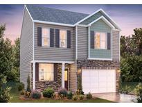 Two-story house with stone accents and a two-car garage at 3680 Charles Nw St, Conover, NC 28613
