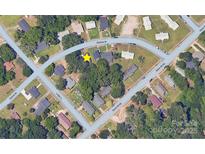 Aerial view showing home location and surrounding neighborhood at 611 Clarinda St, Rock Hill, SC 29730