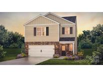 Two-story home with stone accents and a two-car garage at 3727 13Th Ne St, Hickory, NC 28601