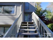 Exterior view of condo with private entrance and stairs at 1050 21St Nw Ave # 70, Hickory, NC 28601