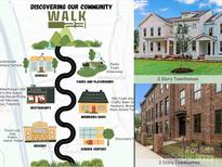 Community map highlighting nearby schools, restaurants, parks, breweries, grocery stores, and science centers at 216 Gilead Rd, Huntersville, NC 28078