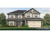 Two-story house with gray siding, white trim, and a two-car garage at 166 Swann Rd # 5, Statesville, NC 28625