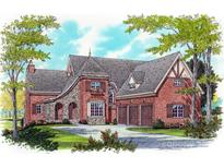 Charming home featuring a brick and stone facade, arched entryway, and three-car garage at 405 Creeping Cedar Ct, Waxhaw, NC 28173