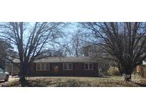 Charming single-story brick home with a well-maintained front yard landscape and mature trees at 113 Lou Dr, Gastonia, NC 28052