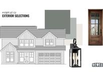 Exterior selections with colors, door, and light fixture choices to customize your new dream home at 44389 Us 52 N Hwy, Richfield, NC 28137