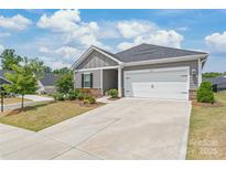 Charming single Gathering home with a two-car garage and manicured front yard at 5367 Turtle Creek Dr, Denver, NC 28037