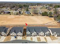 Expansive aerial view of new townhomes close to Lincolnton Country Club and with easy access to major roads at 150 Shields Dr, Lincolnton, NC 28092