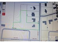 Aerial view of property with outlined boundaries and neighborhood context at 244 Stilwell Oaks Cir, Charlotte, NC 28212