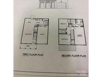 Detailed floor plan showcasing the layout of a two-story home with kitchen, bedrooms, great room, and garage at 423 Rocky Brook Dr, Shelby, NC 28150