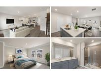 A series of interior home photos display the open floor plan, light, bright living spaces, and modern finishes at 104 Ciara Pl # B, Mooresville, NC 28117