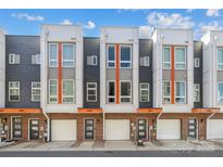 Modern townhome exteriors featuring sleek architectural design and attached garages, enhancing curb appeal at 3655 Vallette Ct, Charlotte, NC 28203