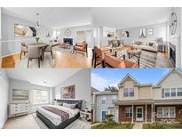 Inviting living area boasts hardwood floors, a fireplace, and ample natural light, creating a warm and welcoming atmosphere at 7707 Petrea Ln, Charlotte, NC 28227