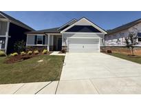 Charming single-story home featuring manicured landscaping and a spacious two-car garage in a desirable neighborhood at 313 Knotty Wood Dr # 79, Monroe, NC 28110