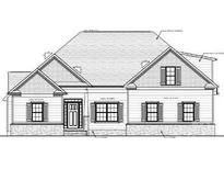 Charming home featuring a mix of stone and siding, complemented by symmetrically placed windows with shutters at 5947 Tipperary Dr, Denver, NC 28037