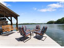 Outdoor seating area on a dock overlooking the water at 1328 Astoria Pkwy, Catawba, NC 28609