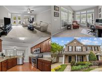 Collage of interior and exterior home features at 5216 Berkeley View Cir, Charlotte, NC 28277