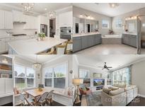 Bright kitchen and living spaces with lots of natural light and modern fixtures for comfortable living at 1519 Cedar Park Dr, Pineville, NC 28134