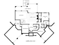 Lower level floor plan featuring a Game Room, Theater Room, Lower Living Room and Guest Suite at 8100 Skye Knoll Dr # 144, Waxhaw, NC 28173