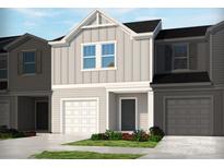 Charming townhome featuring a one-car garage and a covered entrance, all surrounded by nicely landscaped gardens at 1930 Old Rivers Rd, Concord, NC 28027