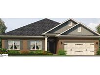 Charming single-story brick home with a two-car garage and neatly landscaped front yard at 1030 Gardenia Dr # 2, Mt Ulla, NC 28125