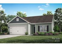 Inviting single-story home with a two-car garage and a well-maintained front lawn at 3330 Strong Box Ln, Gastonia, NC 28052